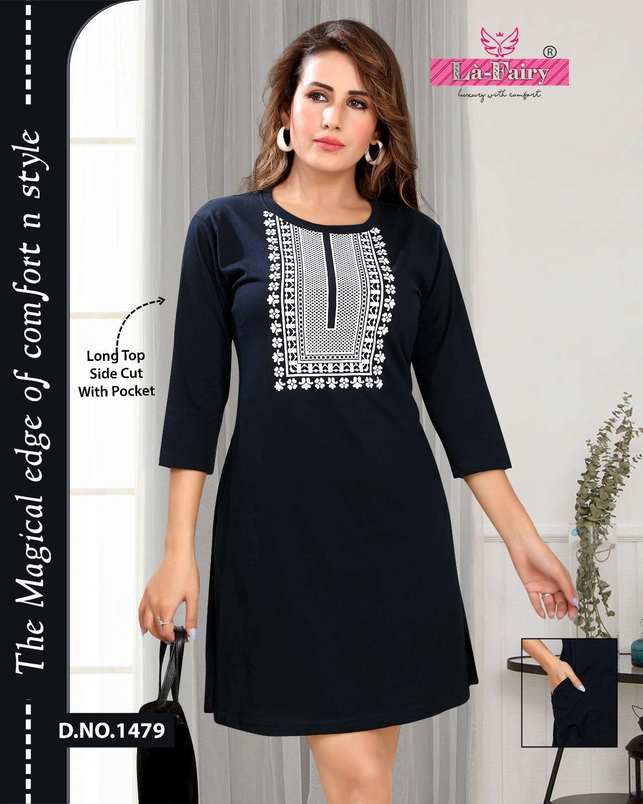 la fairy 1479 cotton hosiery Long top