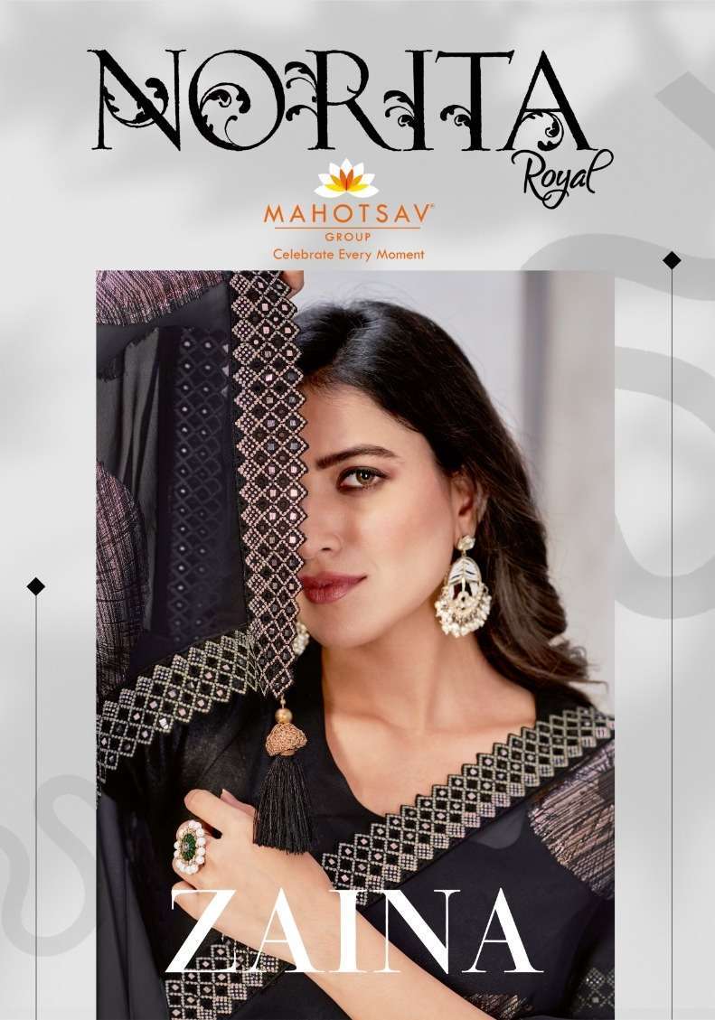 mahotsav norita 43000 series zaina georgette zari saree