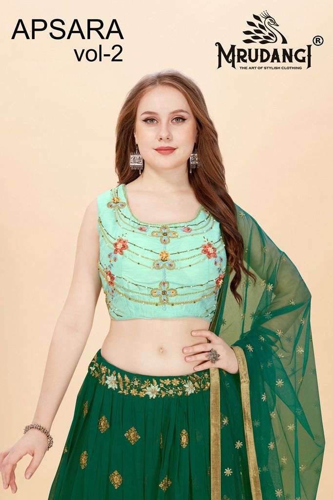 mrudangi apsara vol 2 series 1018-1020 georgette lehenga