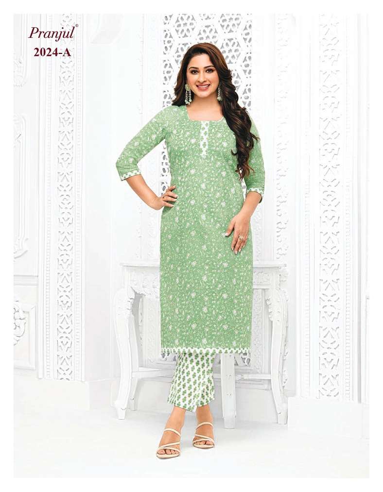 Pranjul Pihu Vol-20 Pure Cotton Printed kurti