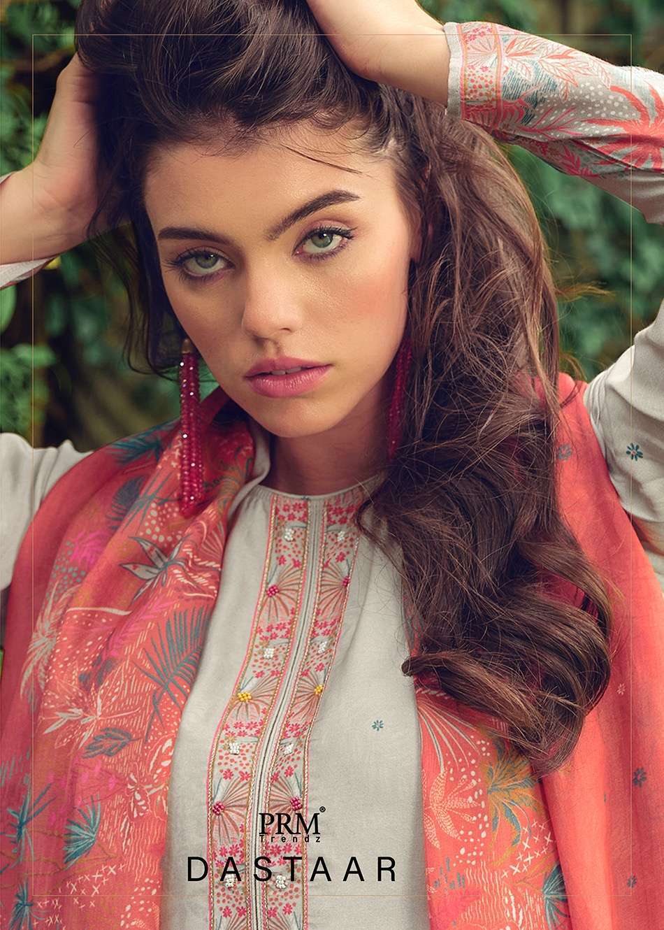prm trendz dastaar series 5242-5249 Pure Musline Silk suit