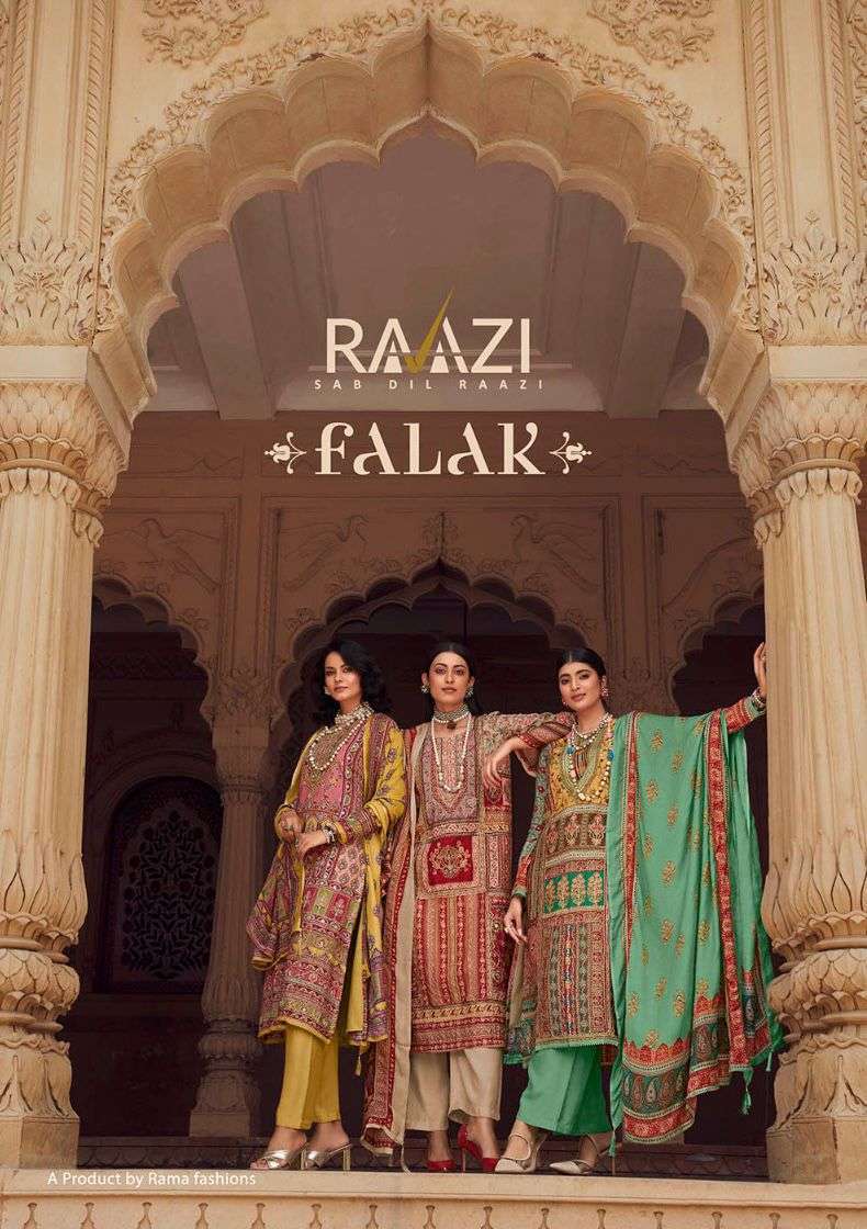 rama fashion raazi falak series 1001-1006 pure bemberg suit 