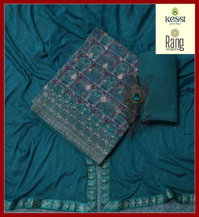 rang ruwab series 3941-3944 pure viscoe muslin dola jacquard suit