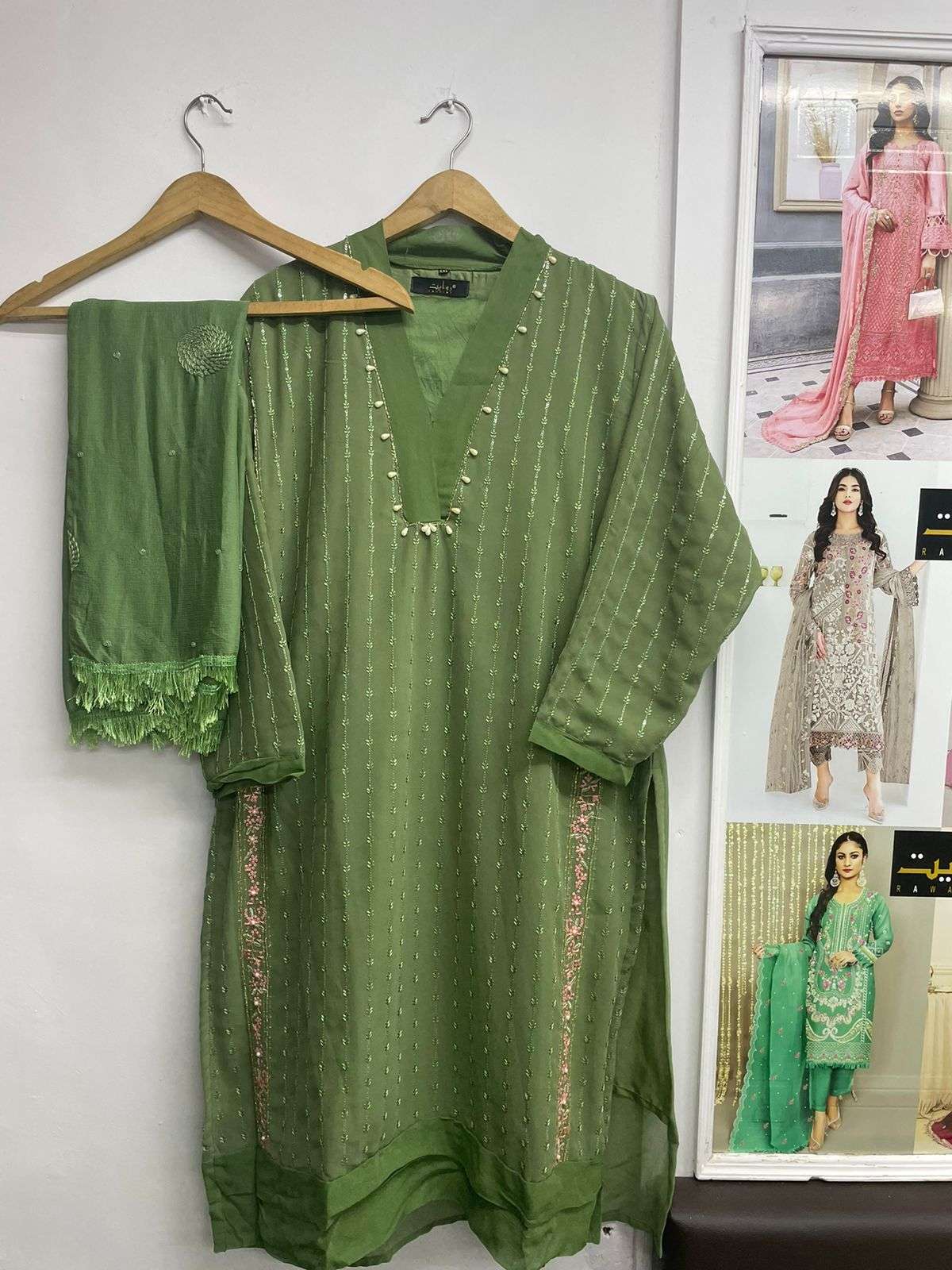 rawayat 074 abc faux georgette embroidery readymade suit 