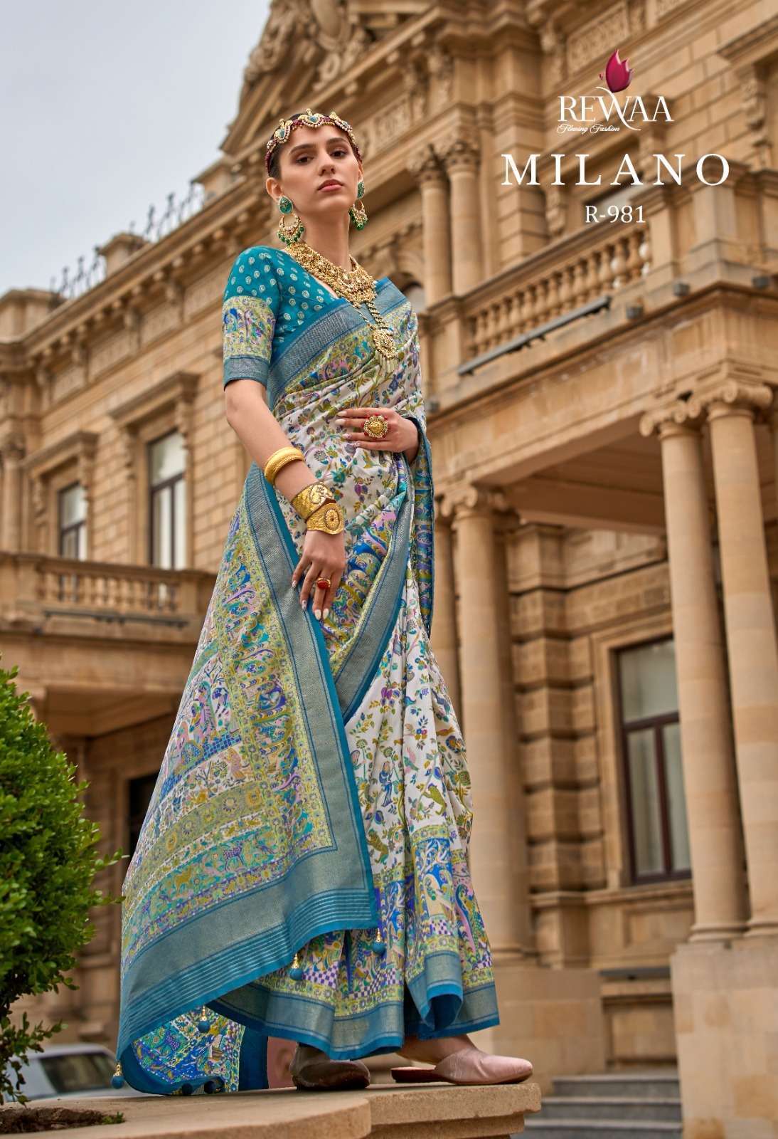 rewaa milano series 977-985 silk saree