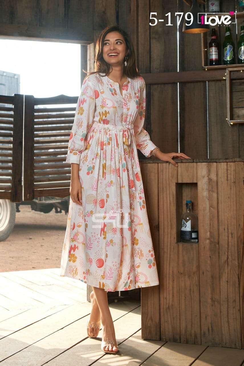 s4u 5-179 combo set adorable fancy long kurti