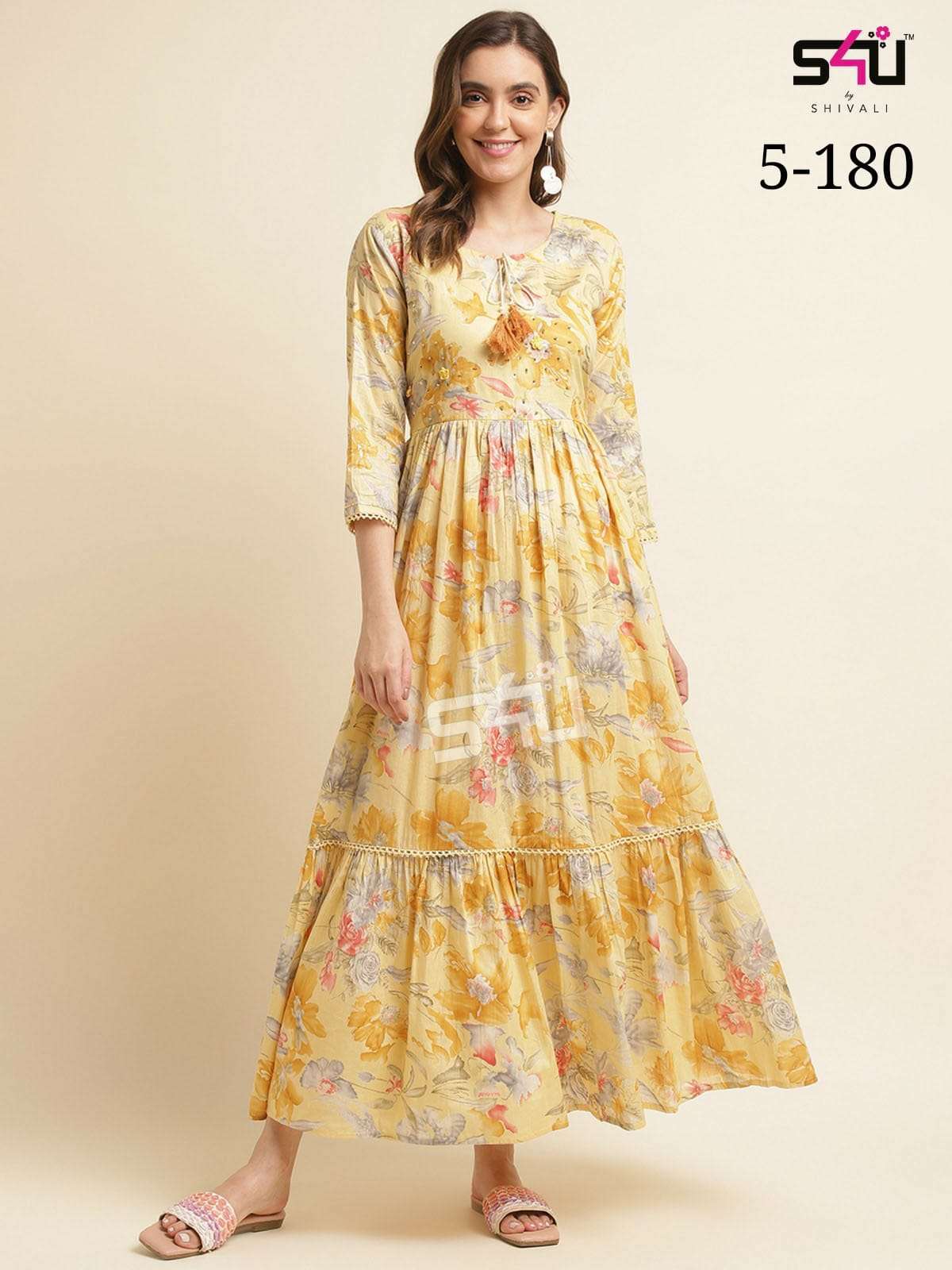 s4u 5-180 combo set fancy flared long gown