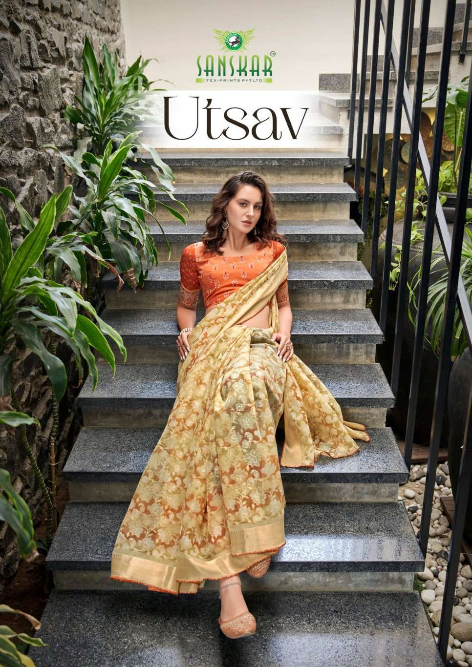sanskar tex  utsav series 26001-26008 pure Super nett cotton saree