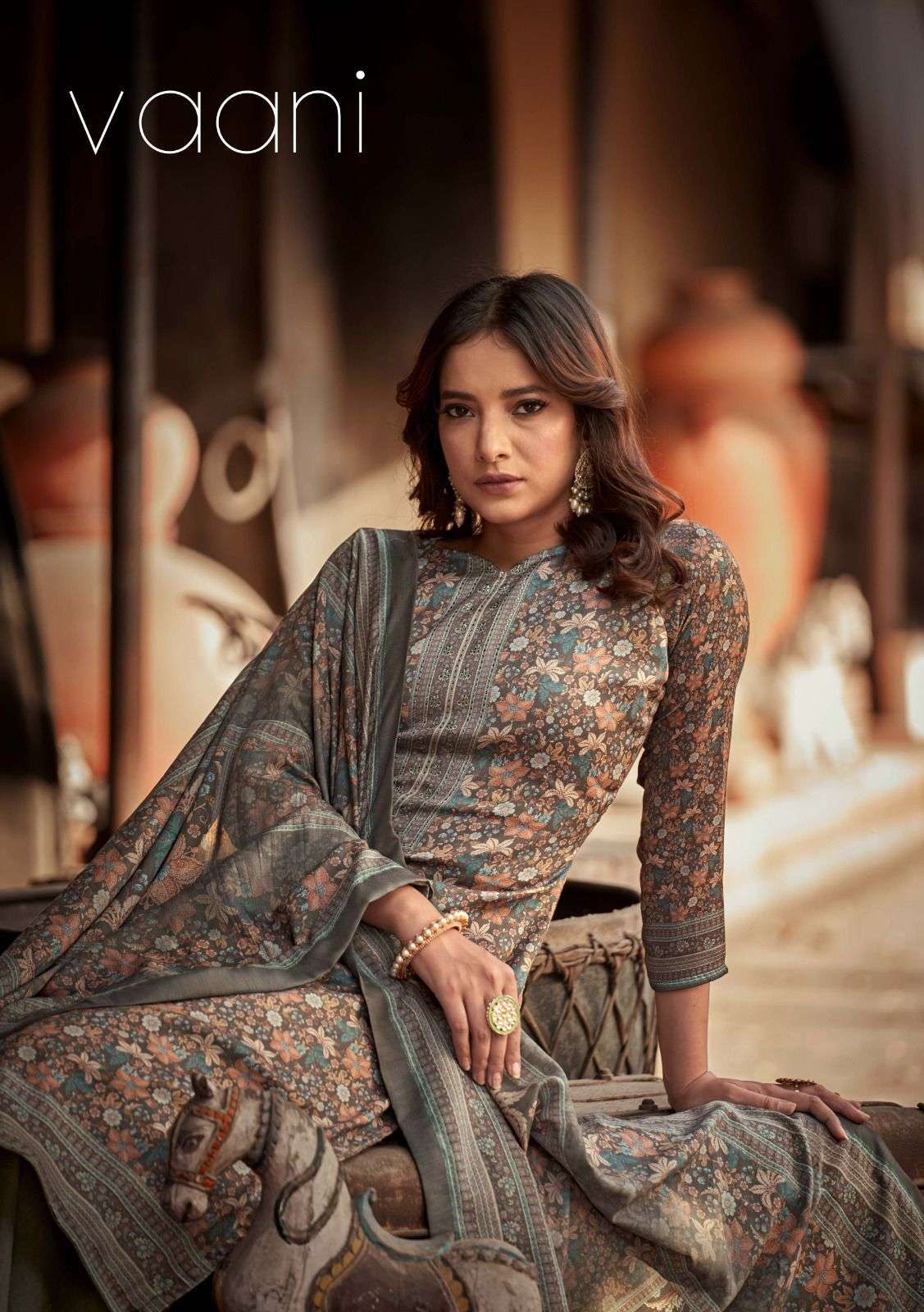 sargam vaani series 341001-341006 jam satin digital print suit 
