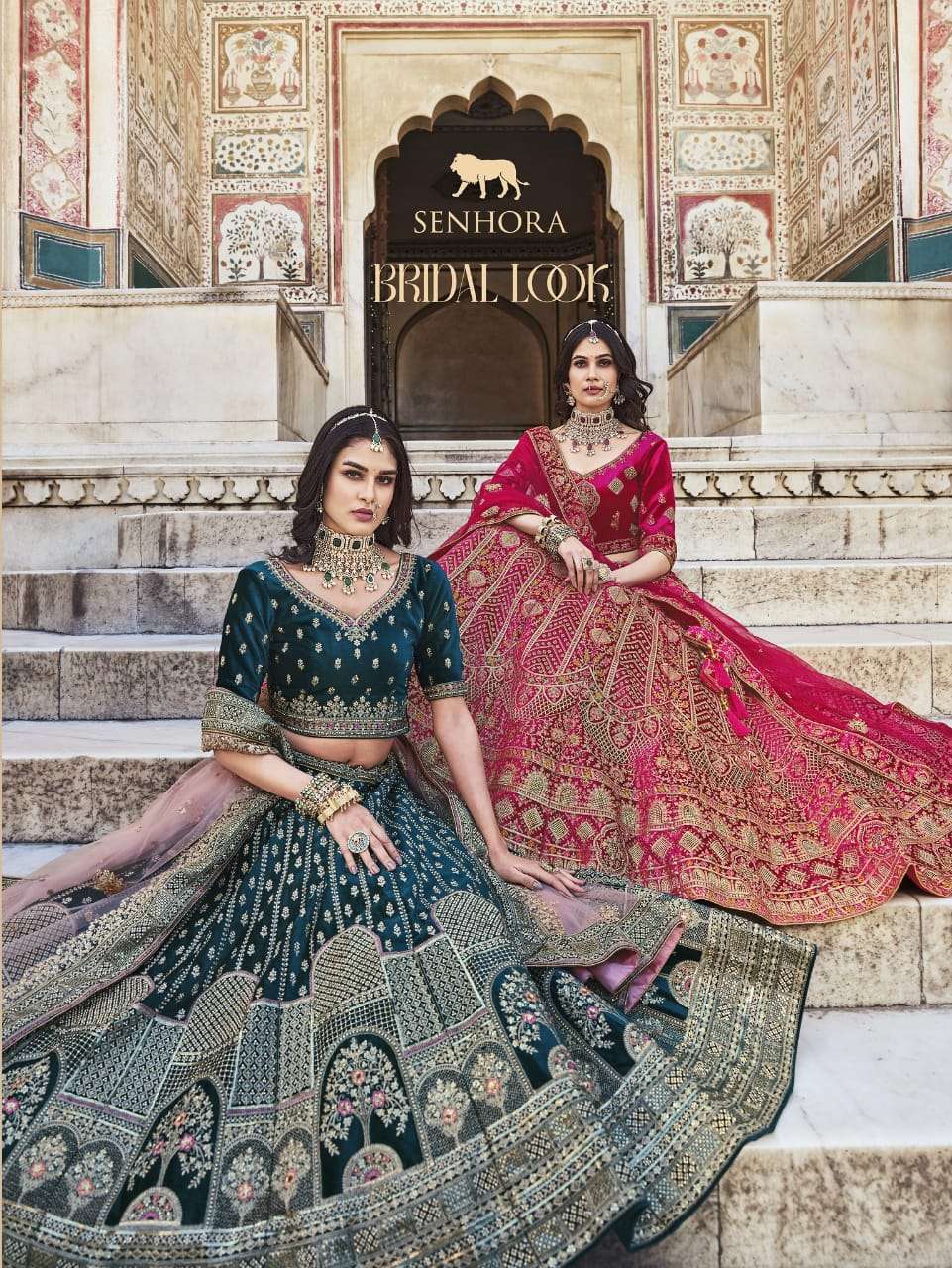 senhora bridal look series 2087-2090 Heavy Velvet With Fancy Dori Work lehenga