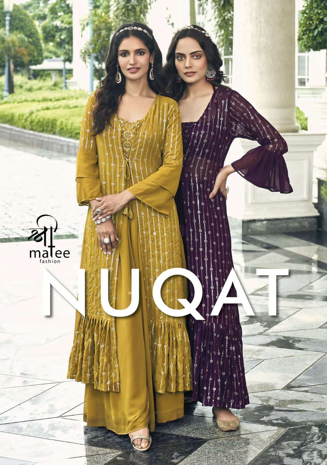 shreematee fashion nuqat series 149-152 faux georgette kurti