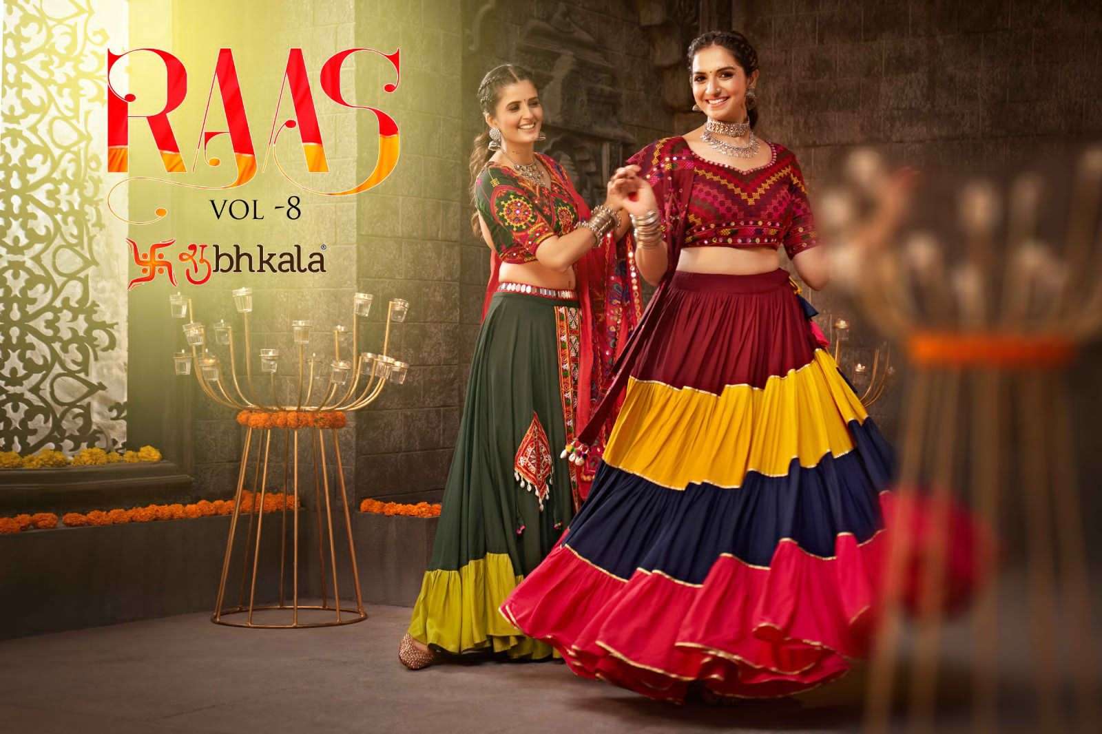 shubhkala raas vol 8 designer fancy lehenga