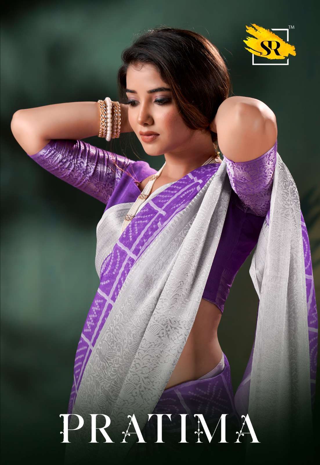 sr pratima series 1001-1010 chanderi saree