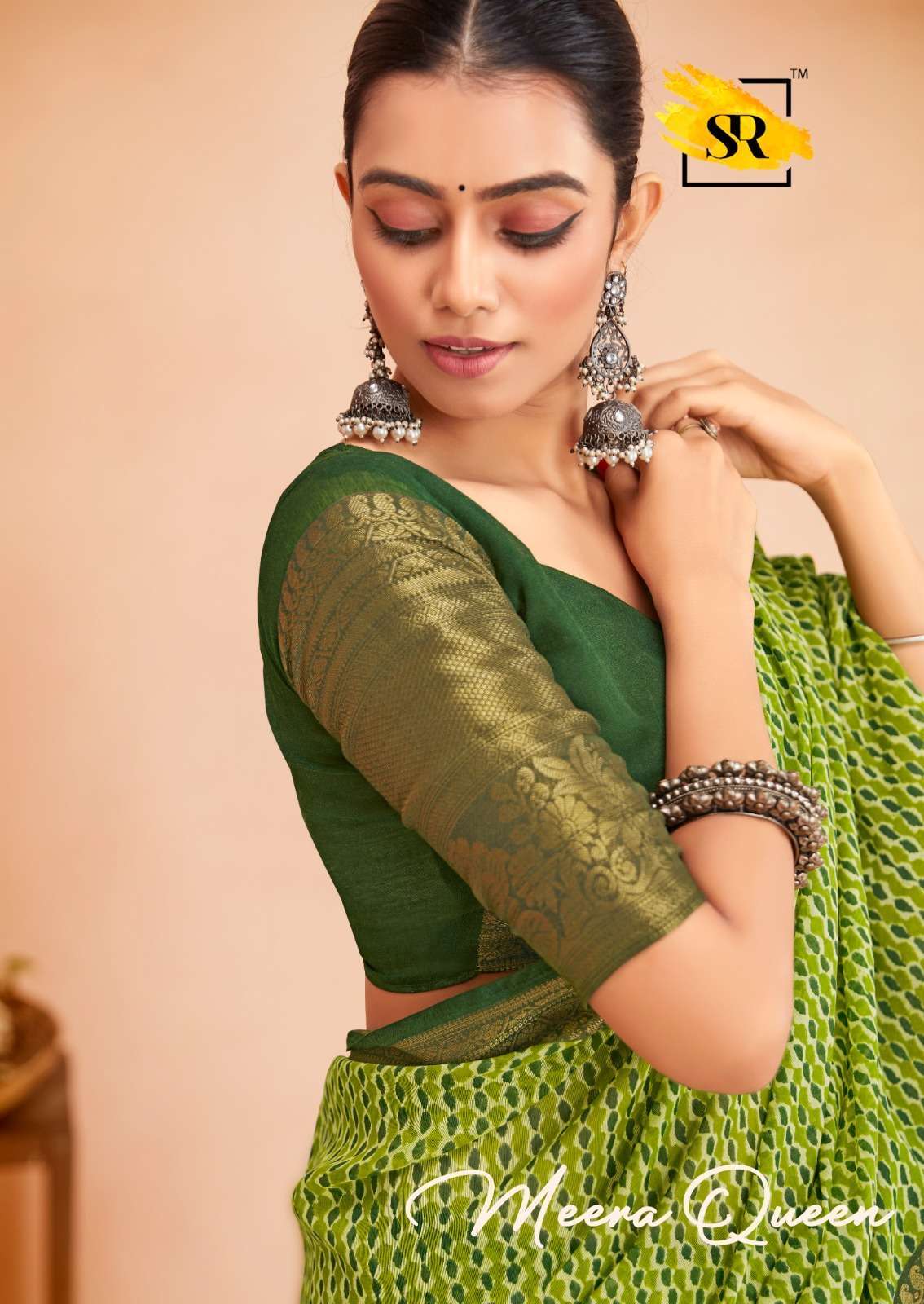 Sr saree meera queen series 155-163 chanderi saree