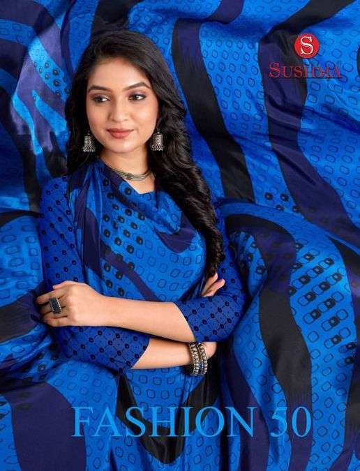 sushma fashion 50 series 5001-5002 crape saree