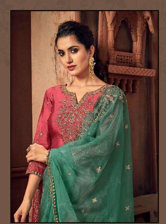 sybella designer rass silk suit 