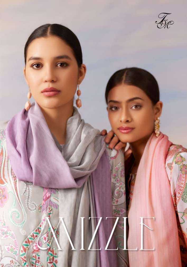 t&m designer mizzle  muslin silk digital print suit 