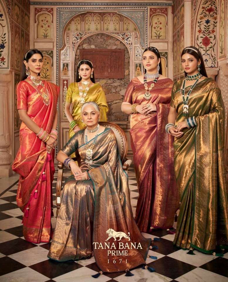 tana bana prime 1671 kanjivaram silk saree