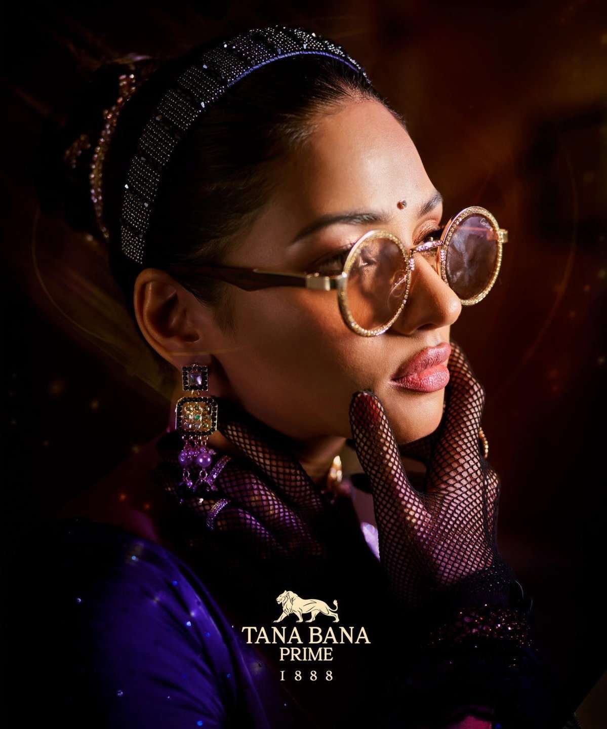 tana bana prime 1888 designs silk swavroski work saree