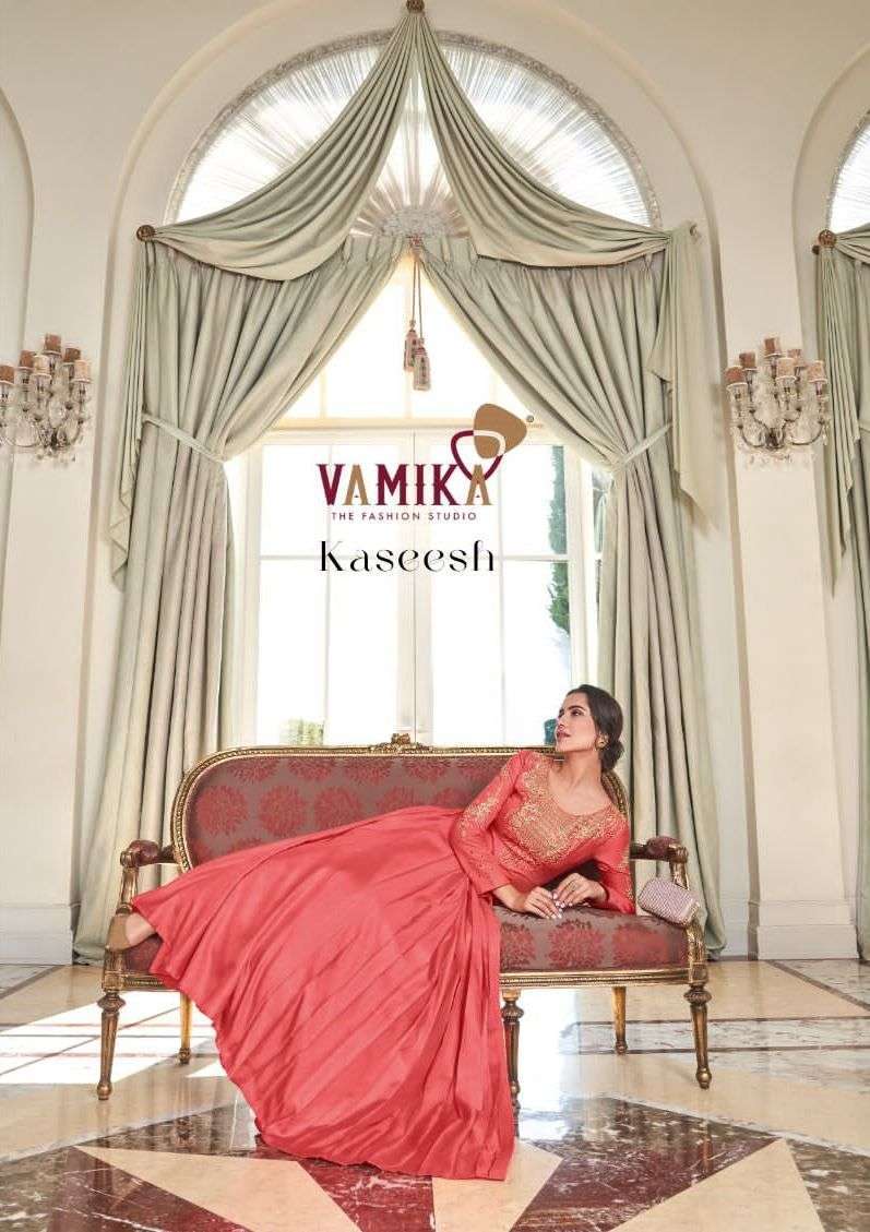 vamika kaseesh series 8001-8008 Maslin Silk handwork gown