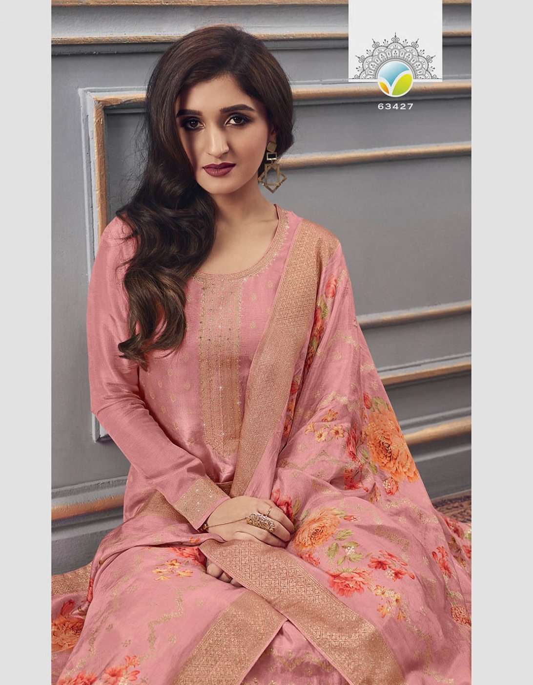 vinay kaseesh zareena 7 hitlist 2 series 63421-63424 pure soft dola jacquard suit 