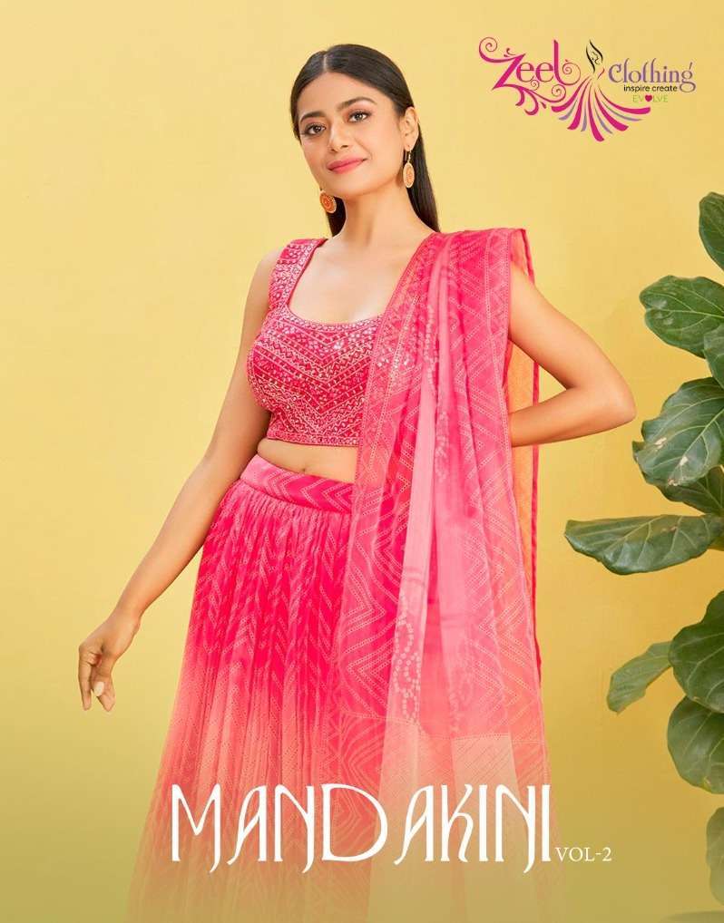 zeel clothing mandakini vol 2 series 111-121 chinon lehnega