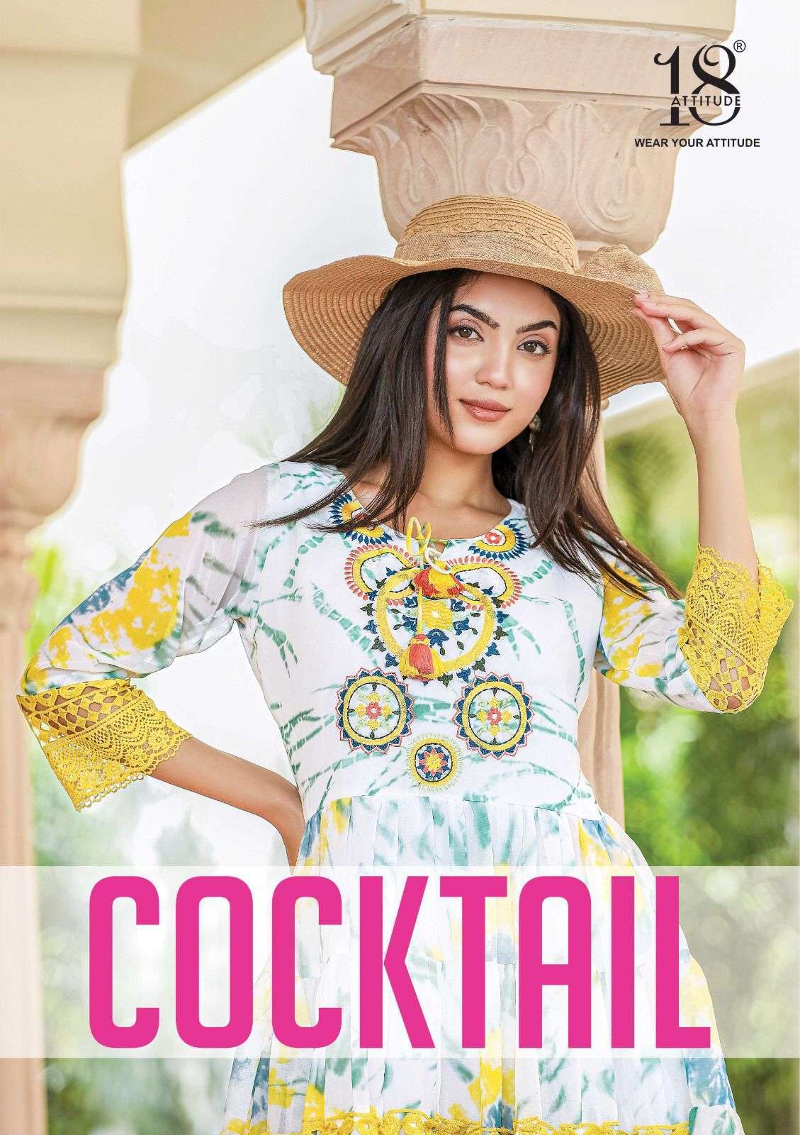 18 attitude cocktail series 101-105 premium bemberg viscose kurti