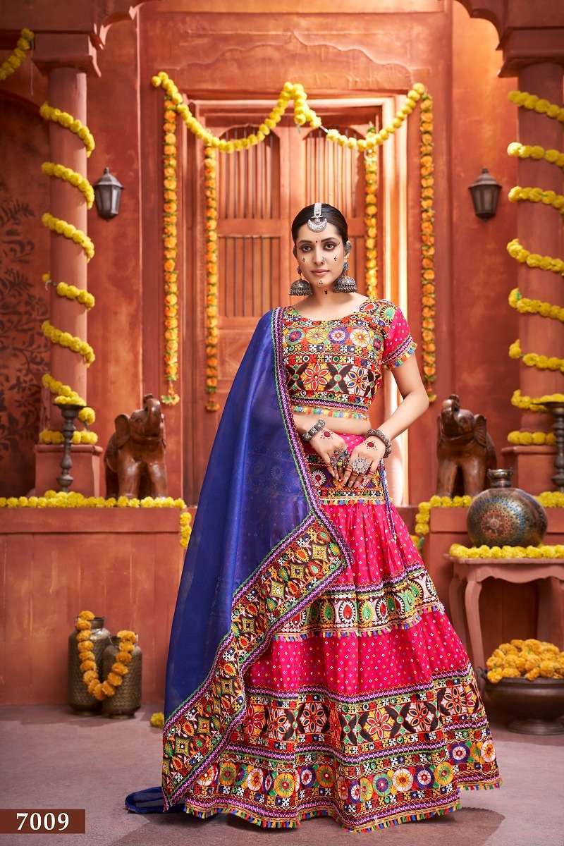 aawiya rajwadi vol 4 series 7009 mix cotton silk Navratri chaniya choli