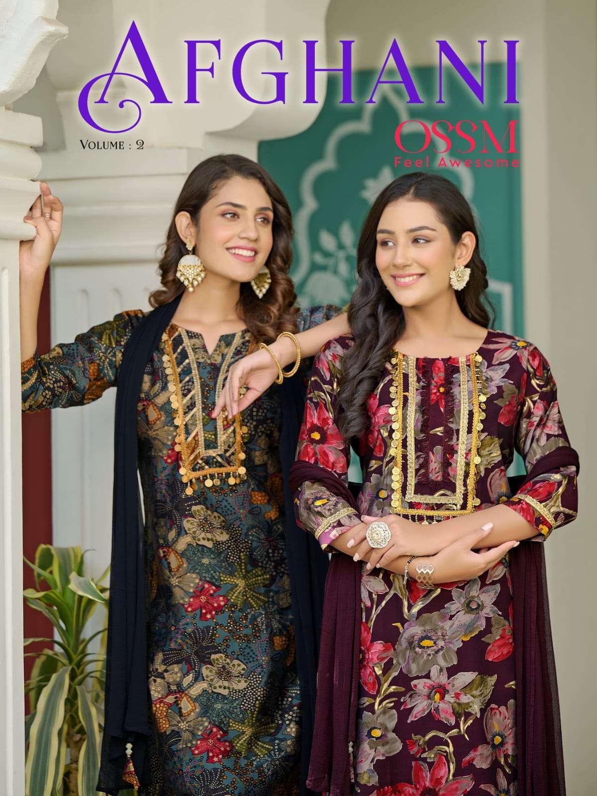 afghani vol 2 designer premium chanderi suit
