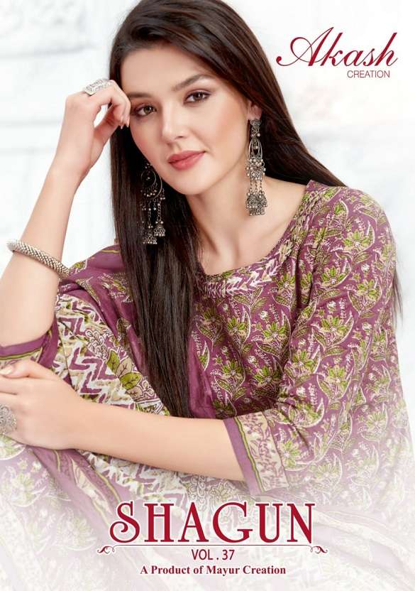 Akash Shagun Vol-37 series 3701-3725 Cotton suit