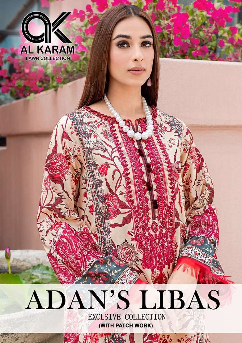 Al Karam Adanâ€™s Libas series 1001-1006 pure soft cotton suit