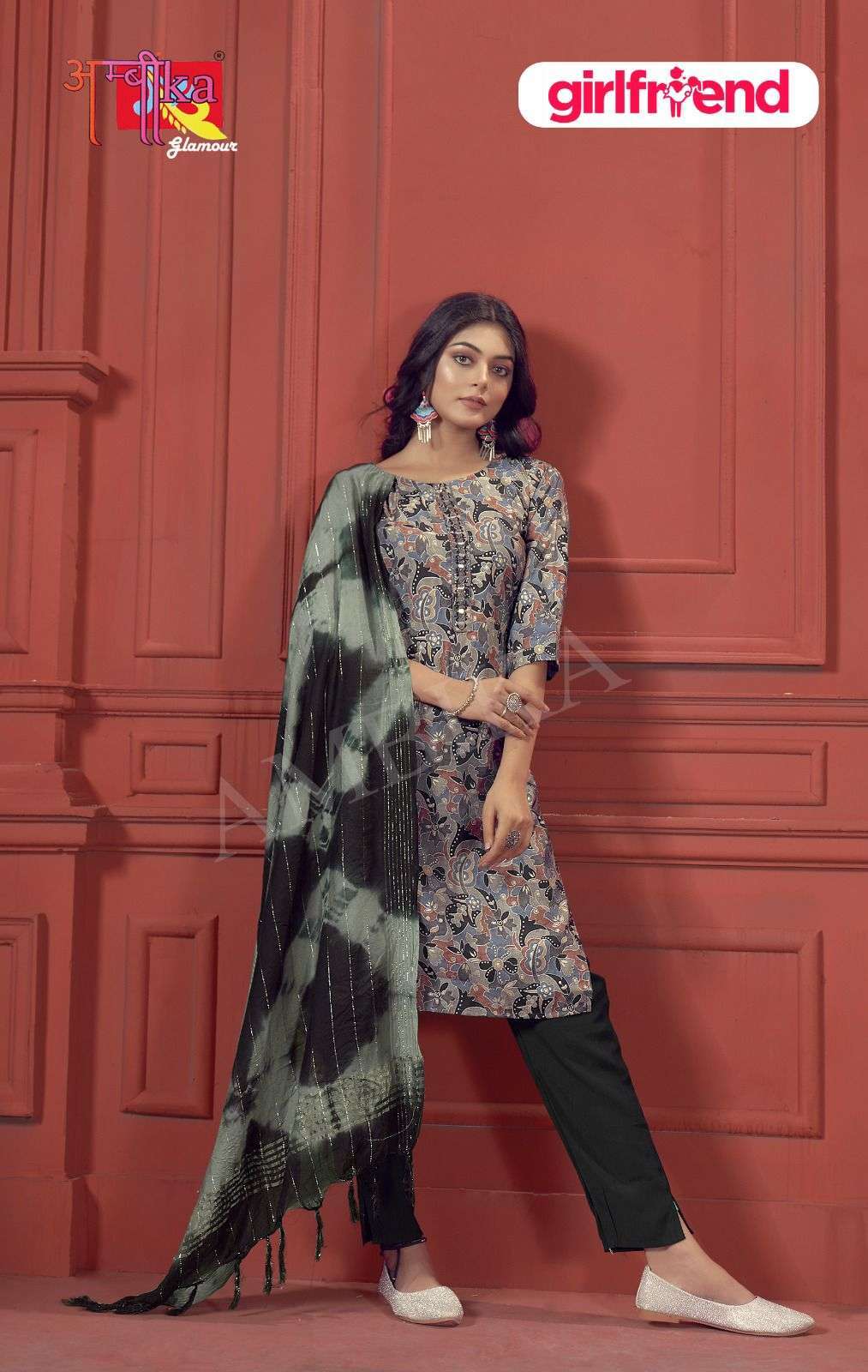 ambika kurtis girlfriend modal silk suit 