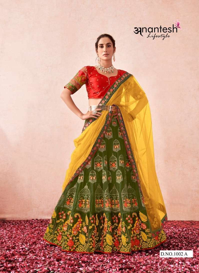 anantesh lifestyle 1002A heavy net lehenga 