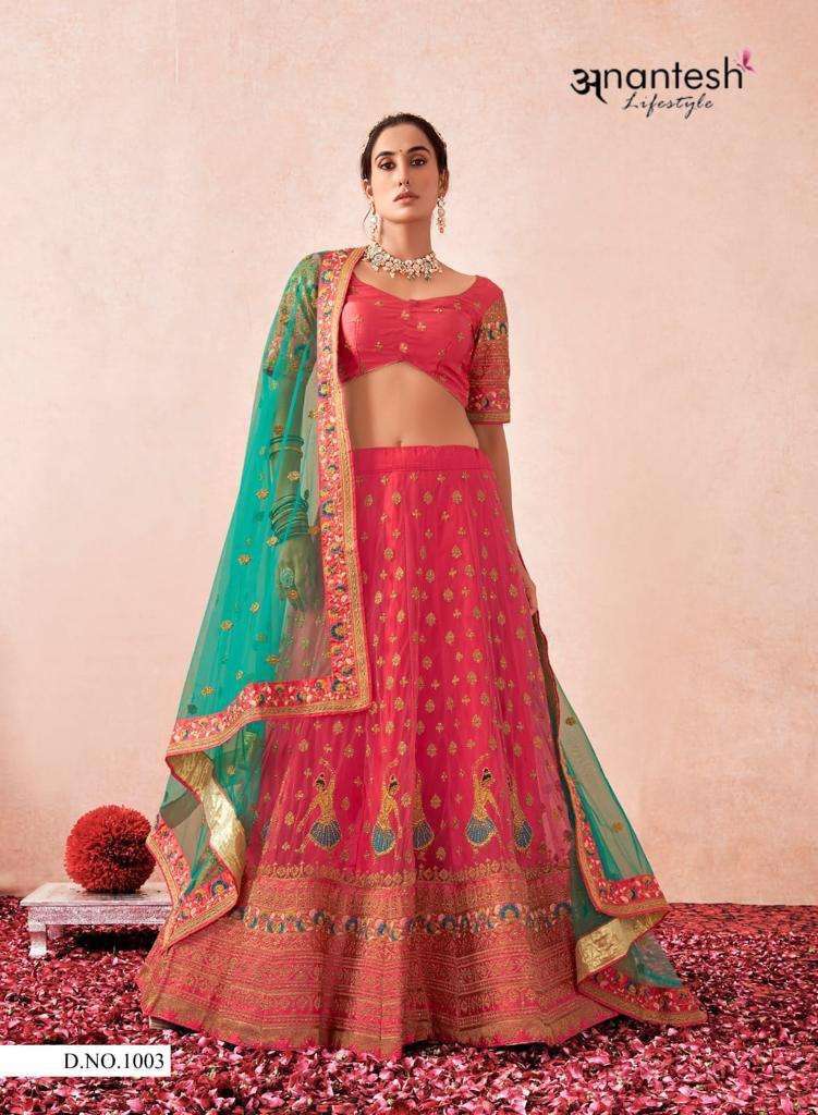 anantesh lifestyle 1003 heavy net lehenga