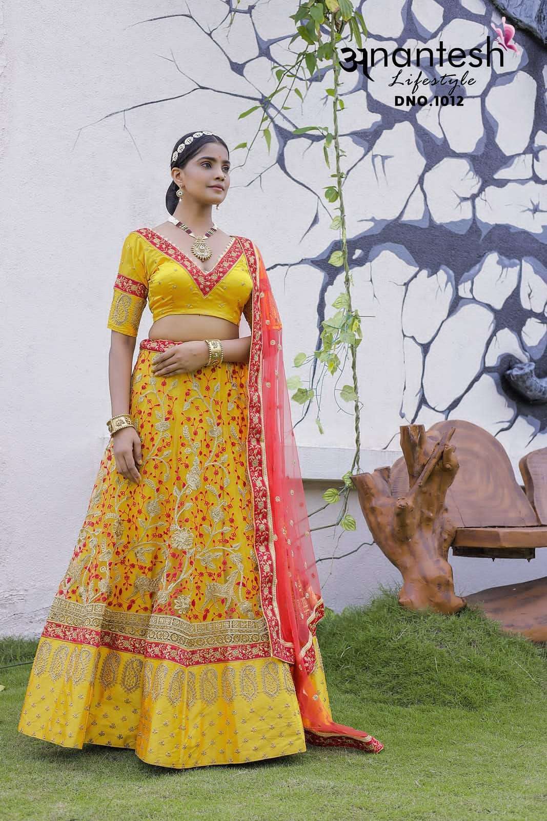 anantesh lifestyle 1012 premium net lehenga