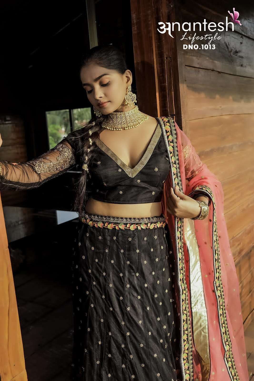anantesh lifestyle 1013 premium net lehenga