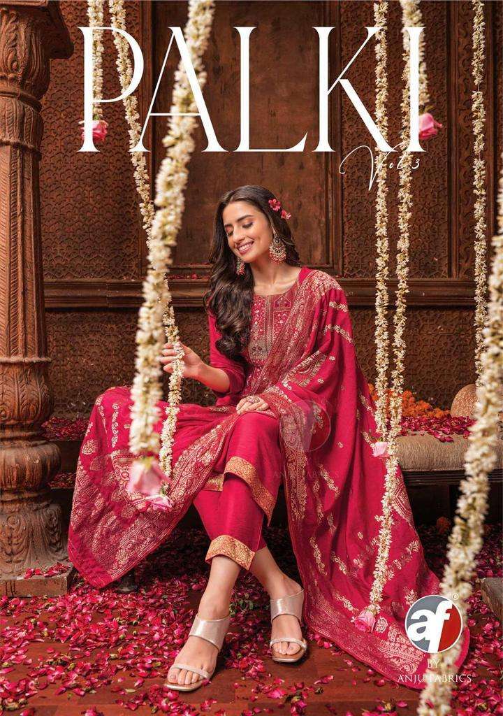 anju fab palki vol 3 series 3131-3136 nylon viscose suit 