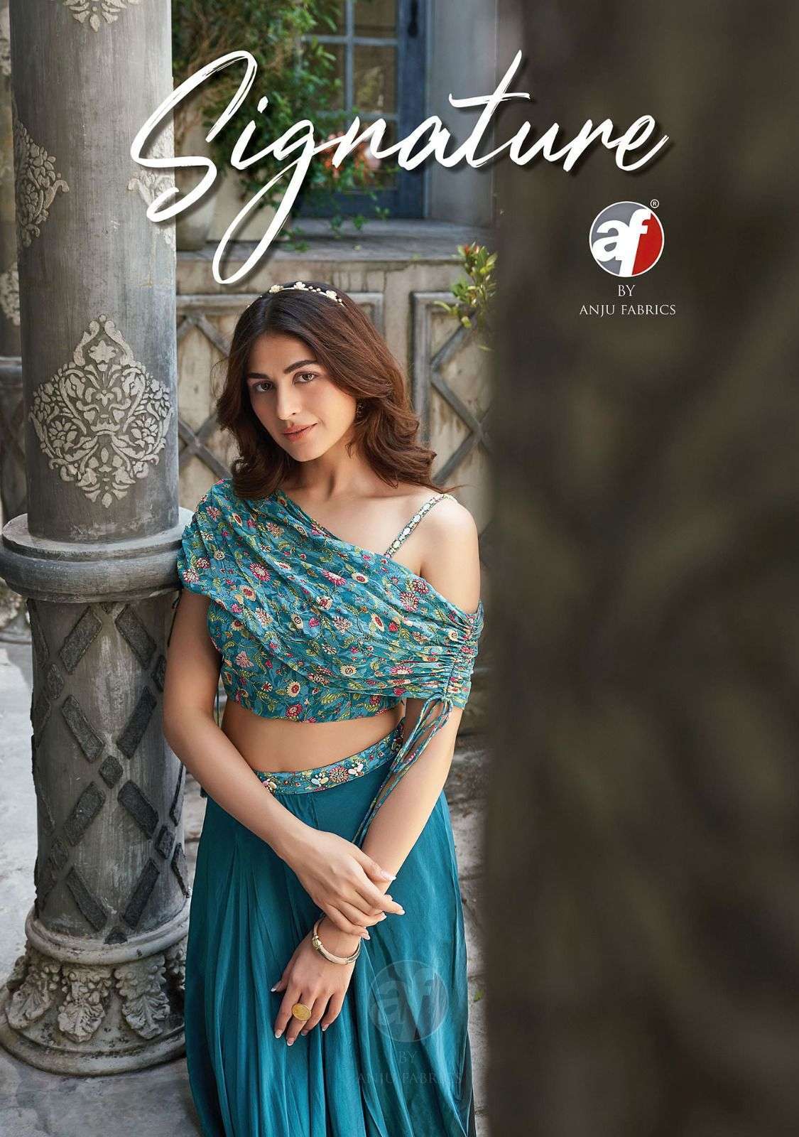 anju fab signature series 7271-7274 pure viscose georgette saree