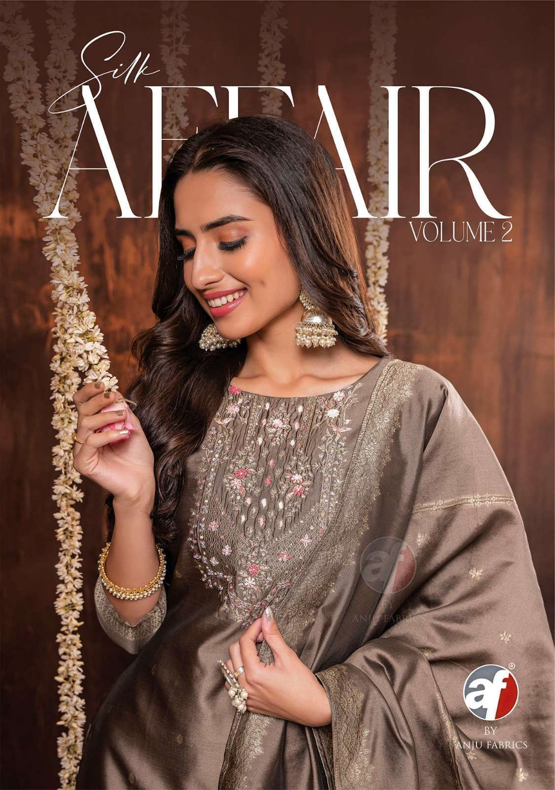 anju fab silk affair vol 2 series 3211-3216 jacquard banarasi silk suit 