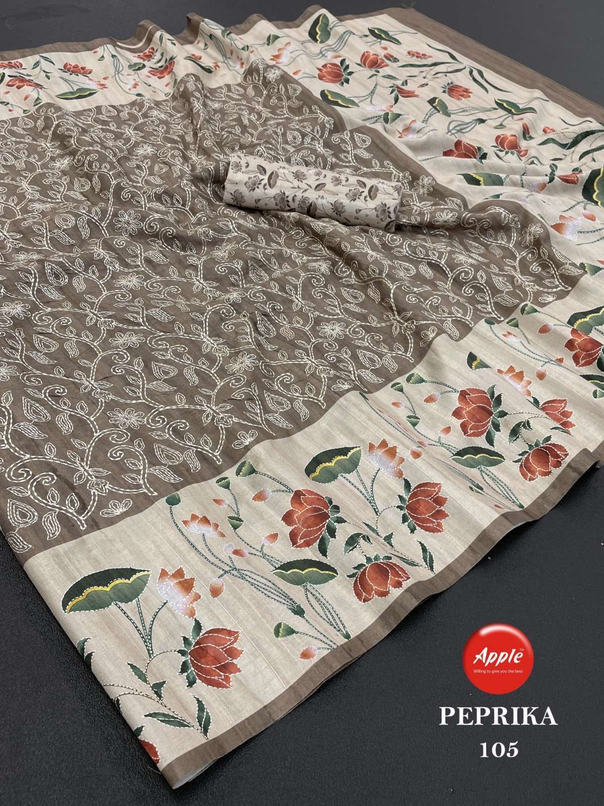 apple peprika vol 1 series 101-108 suruchi silk saree