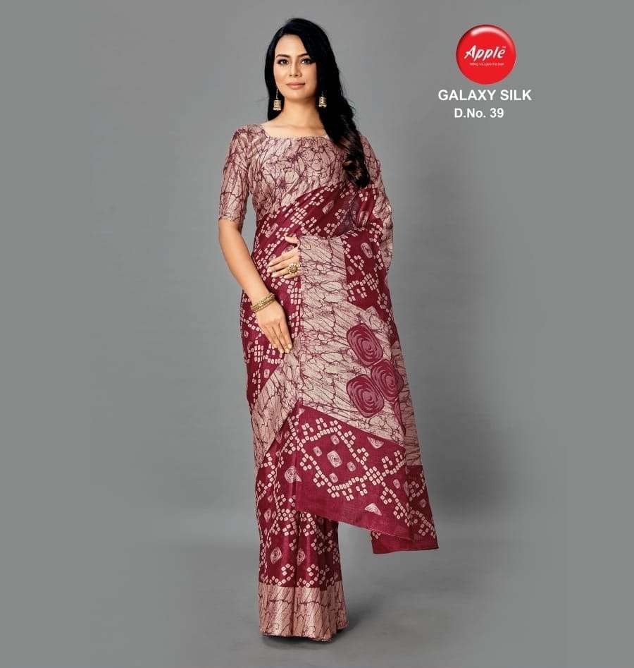 apple sarees galaxy silk series 35-55 khadi silk saree
