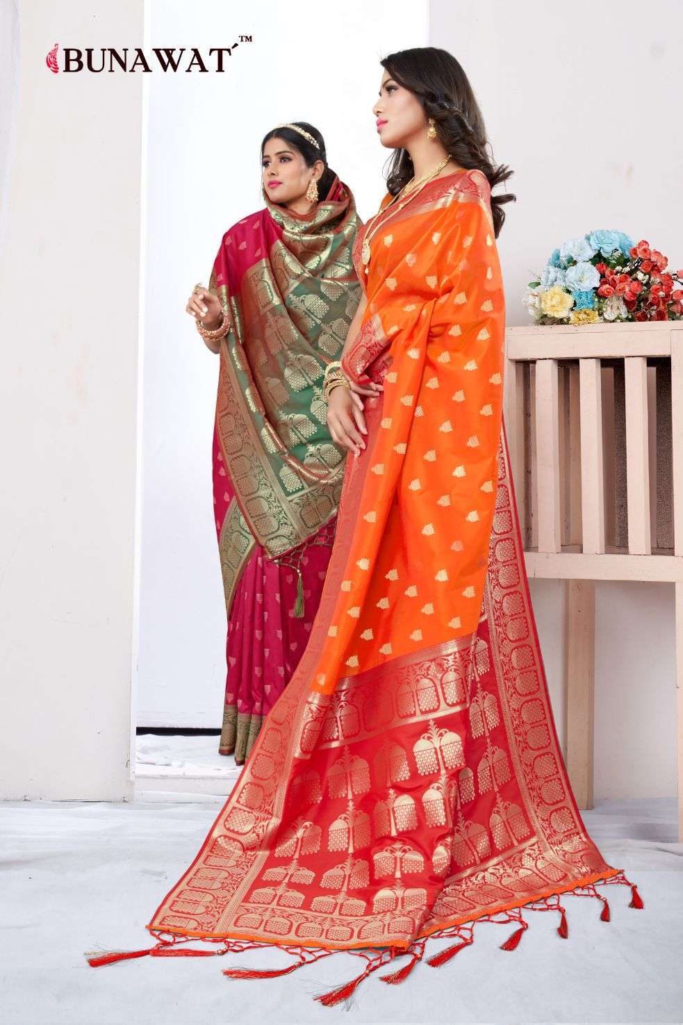 bunawat albeli silk series 14055-14060 Silk saree