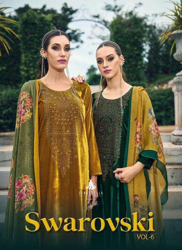 cindrella swarovski vol 6 series 10381-10388 viscose velvet suit 