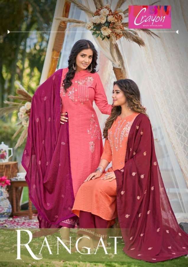 crayon rangat series 111-116 heavy viscose suit 