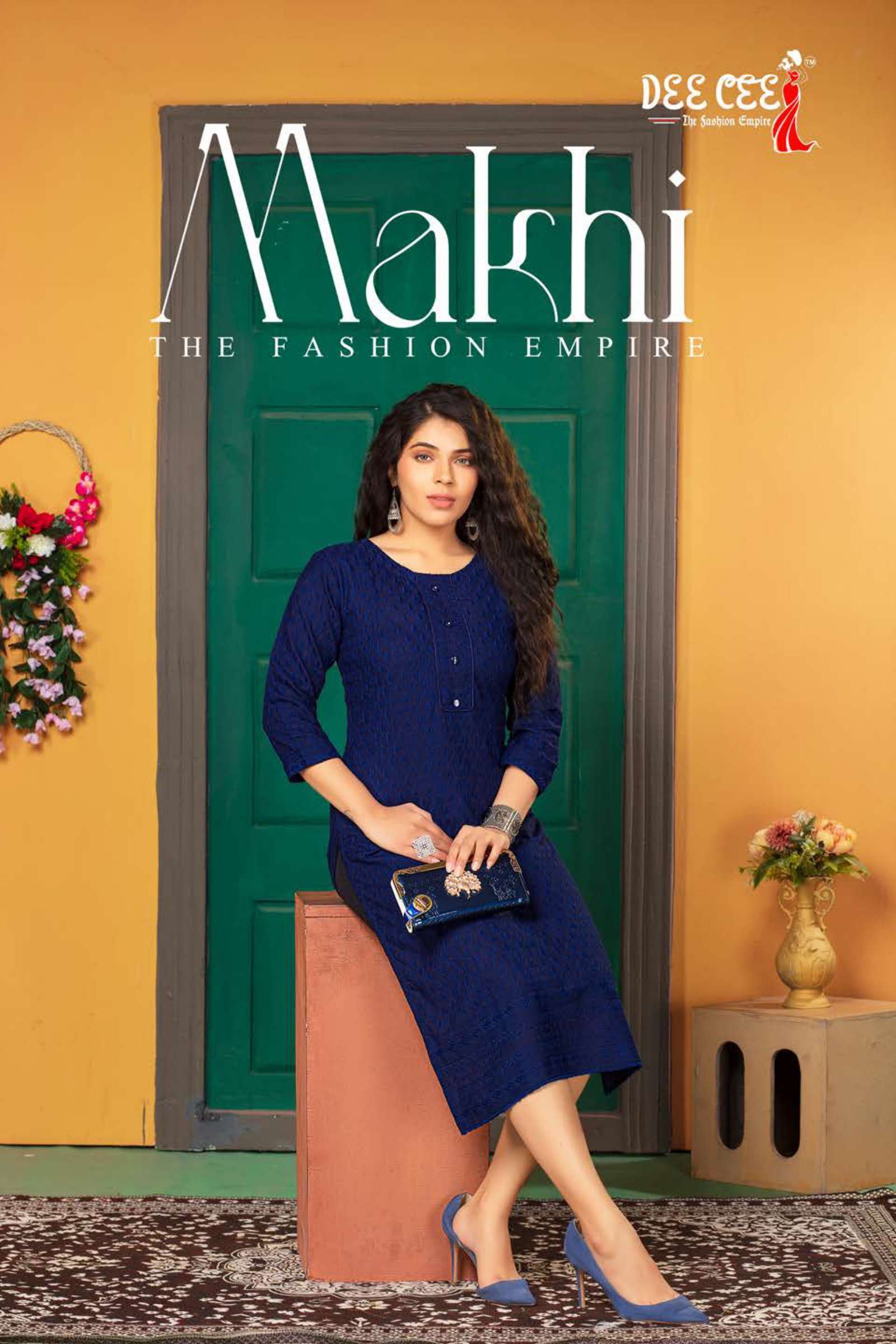 dee cee makhi series 1001-1012 heavy rayon kurti