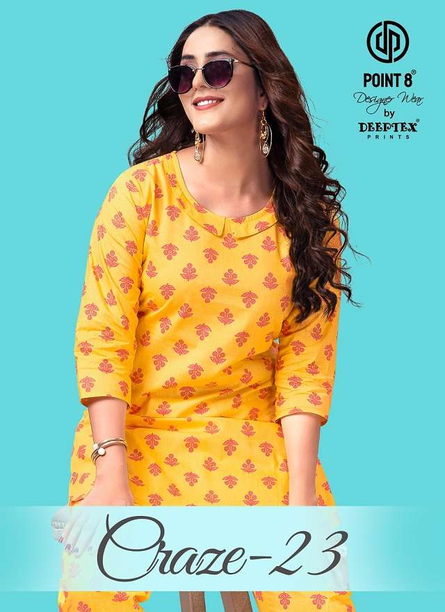 Deeptex Craze-23 series 1001-1010 Poplin Cotton Printed co-ord sets