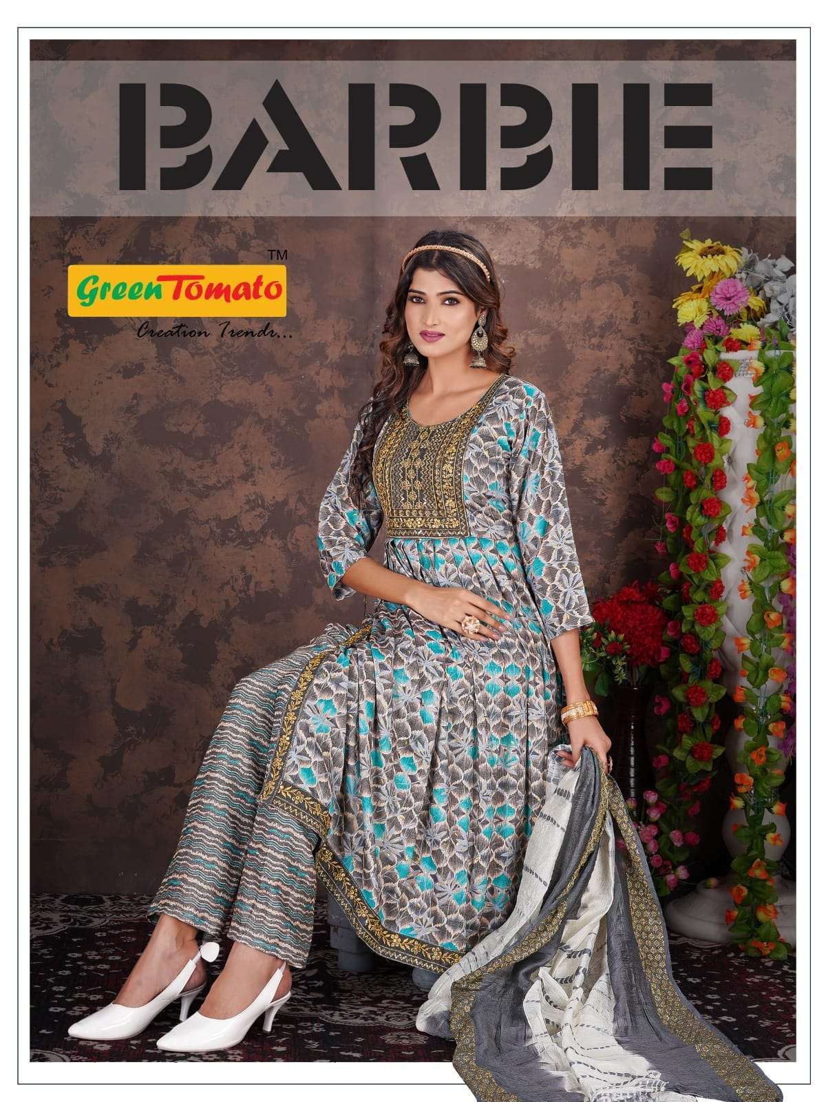 green tomato barbie vol 1 series 01-08 capsule foil print suit 