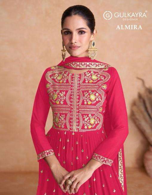 gulkayra almira series 7808 Real Georgette suit
