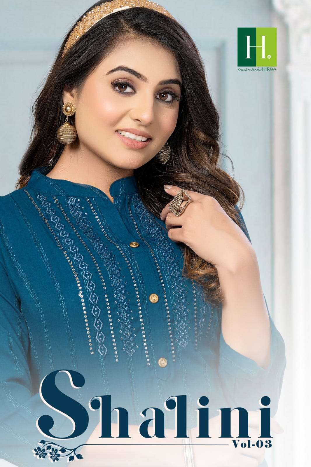 hirwa shalini vol 3 series 101-108 Bombay Rayon Dobby kurti