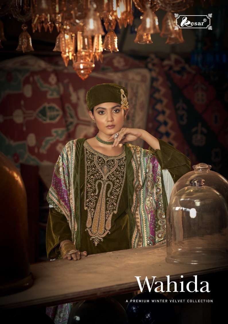 kesar wahida series 190001-190006 pure 9000 velvet suit 